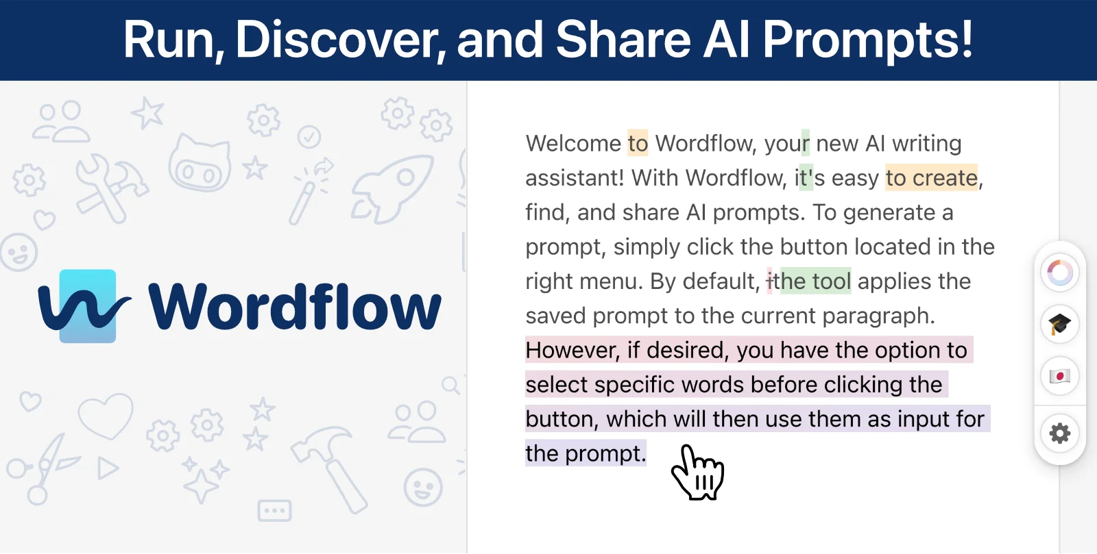 Wordflow: Social and customizable AI writing assistant!